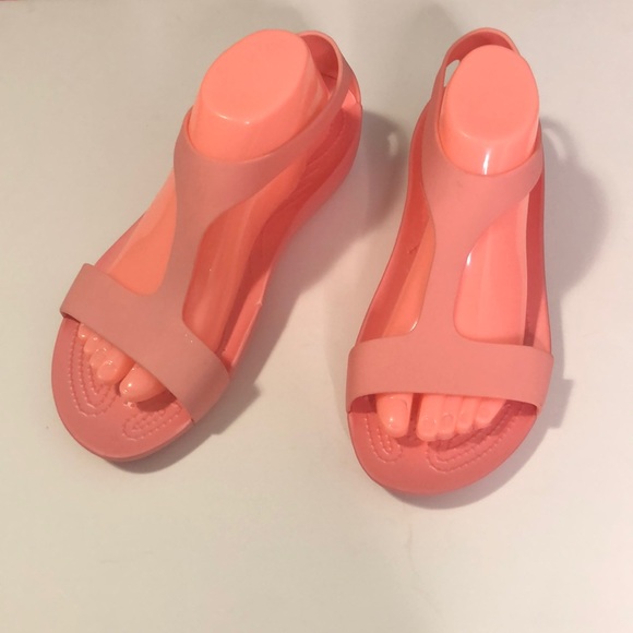 CROCS Shoes Crocs Iconic Contort Crocs Peach Light Pink Sandals